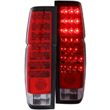 ANZO USA 1986-1997 Nissan Hardbody LED Taillights Red/Clear (311034)