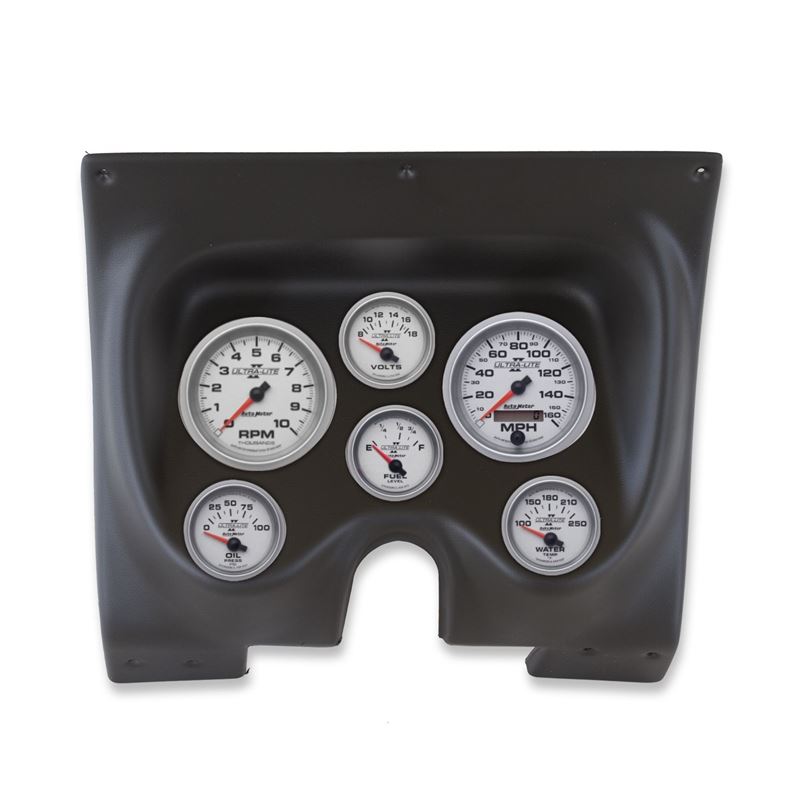 AutoMeter Ultra-Lite II Direct Fit Gauge Kit 6pc Tach/Mph/Fuel/Oilp/Wtmp/Volt for 67-68 Camaro/Firebird (2130-14)