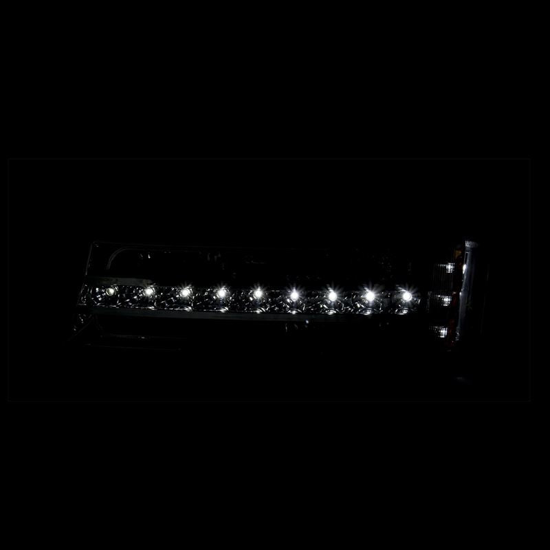 ANZO USA 2003-2006 Chevrolet Silverado 1500 LED Parking Lights Black w/ Amber Reflector (511067)