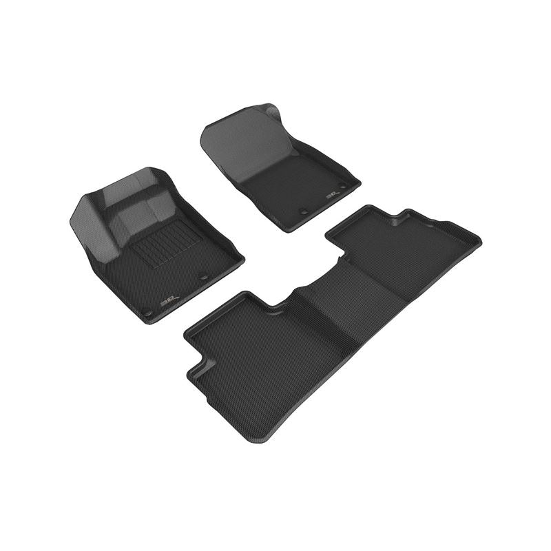 3D Maxpider KAGU Floor Mat, BLACK, 1ST ROW/2ND ROW (L1NS13601509)