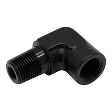 Load image into Gallery viewer, DeatschWerks 90-Degree 1/8in NPT Male to Female 1/8in NPT - Anodized Matte Black(6-02-0920-B)