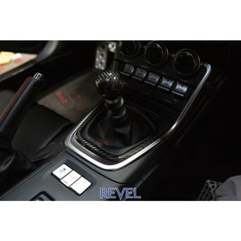 Revel GT Dry Carbon Shifter Panel Cover 22 Toyota GR86 1 PC(1TR4GT0CS04)