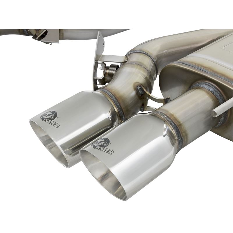 aFe MACH Force-Xp 3 IN 304 Stainless Steel Cat-Back Exhaust System w/ Polished Tip (49-34078-P)