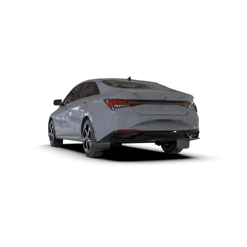 Rally Armor Black Mud Flap/Grey Logo for 2021-2023 Hyundai Elantra (MF69-UR-BLK-GRY)