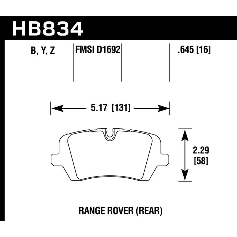 Hawk Performance LTS Brake Pads (HB834Y.645)