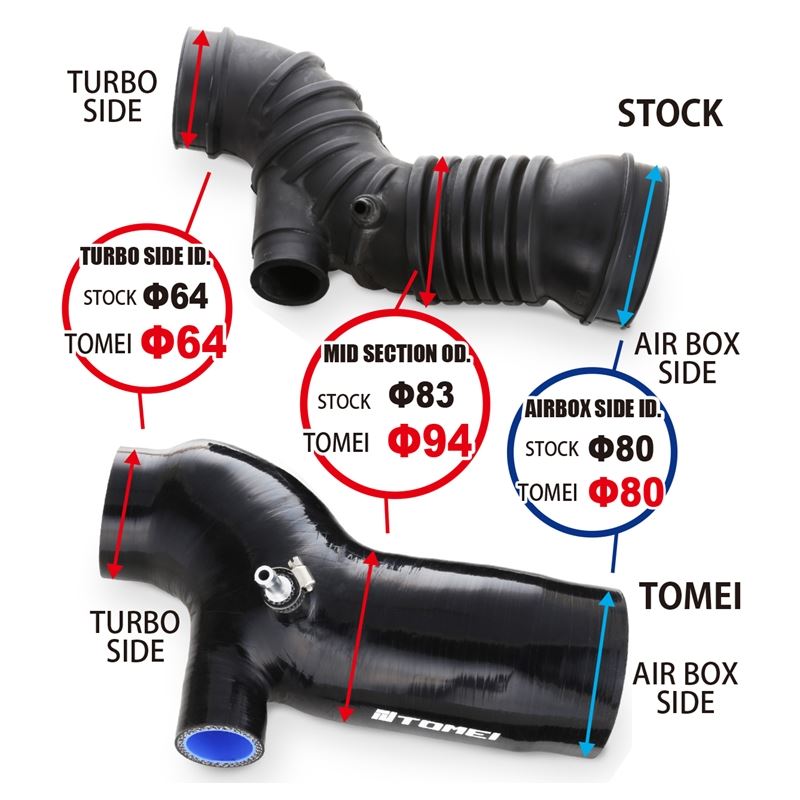 TURBO SUCTION HOSE EVO7-9 (TB301A-MT01A)