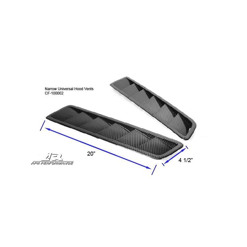 APR Performance Universal Hood Vents Long (CF-100002)