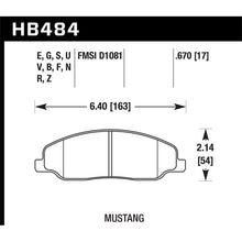 Load image into Gallery viewer, Hawk Performance Performance Ceramic Brake Pads (HB484Z.670)