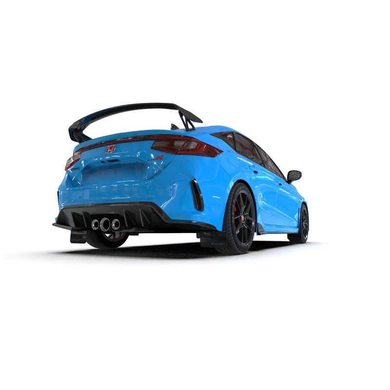 Rally Armor Black Mud Flap/Nitrous Blue Logo for 2023+ Honda Civic Type R (MF97-UR-BLK-NB)