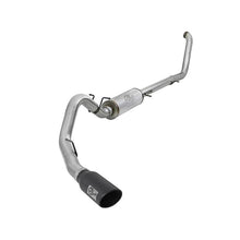 Load image into Gallery viewer, aFe Large Bore-HD 4 IN 409 Stainless Steel Turbo-Back Exhaust System w/ Black Tip (49-43008-B)