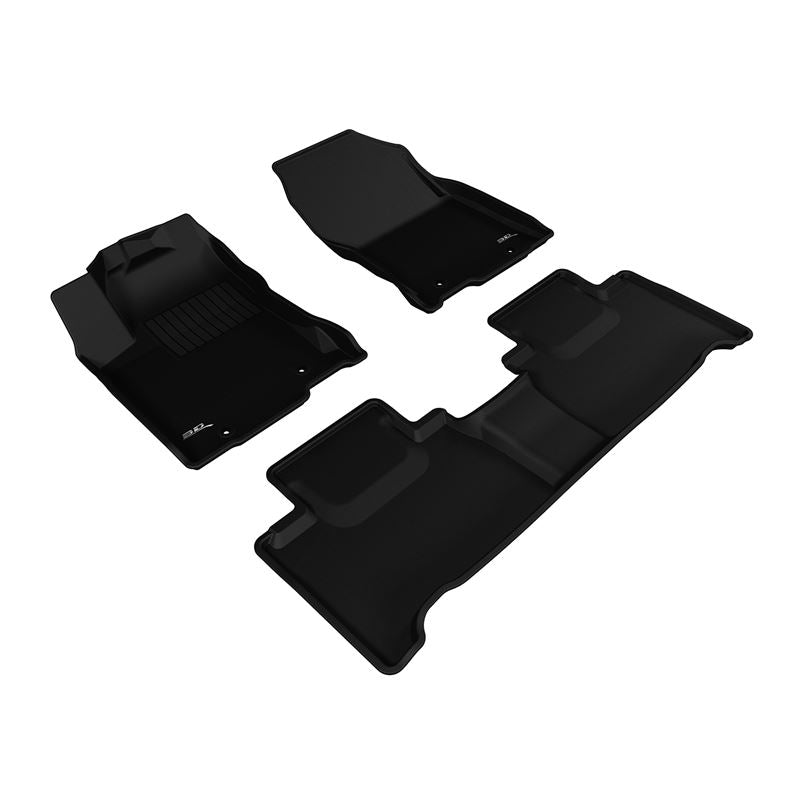 3D Maxpider KAGU Floor Mat, BLACK, 1ST ROW/2ND ROW (L1LX05101509)