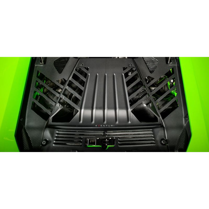 Eventuri Lamborghini Huracan Carbon Engine Cover Set - Satin Finish (EVE-HCN-CFM-ENG)