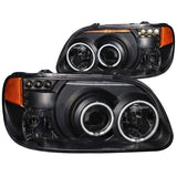 ANZO USA 1995-2001 Ford Explorer Projector Headlights w/ Halo Black 1 pc (111132)