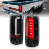 ANZO USA Tail Light Assembly, LED, Clear Lens, Black Housing, Pair, (311350)