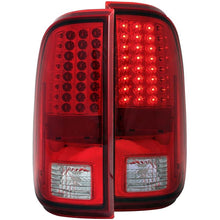 Load image into Gallery viewer, ANZO USA 2008-2015 Ford F-250 LED Taillights Red/Clear (311050)