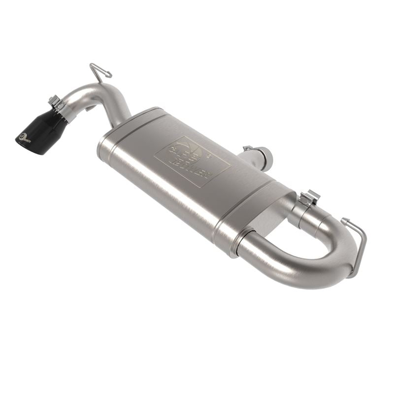 aFe POWER Vulcan Series 2-1/2 IN 304 Stainless Steel Axle-Back Exhaust System Black (49-33141-B)