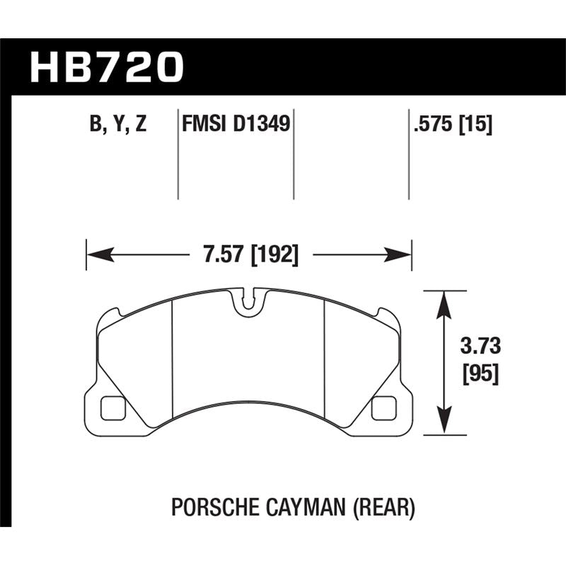 Hawk Performance HPS 5.0 Brake Pads (HB720B.575)