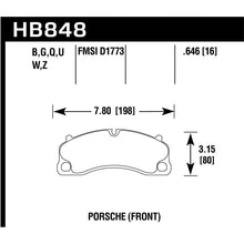 Load image into Gallery viewer, Hawk Performance DTC-80 Brake Pads (HB848Q.646)