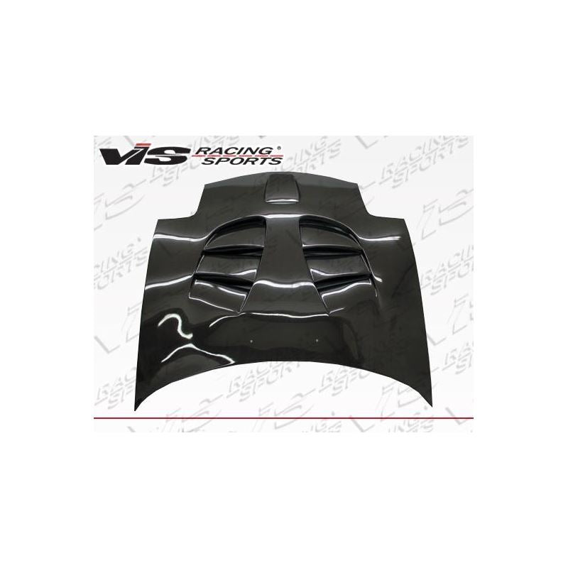 VIS Racing Fuzion Style Black Carbon Fiber Hood (93MZRX72DFZ-010C)