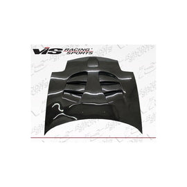 VIS Racing Fuzion Style Black Carbon Fiber Hood (93MZRX72DFZ-010C)