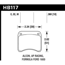 Load image into Gallery viewer, Hawk Performance Blue 9012 Disc Brake Pad (HB117E.380)