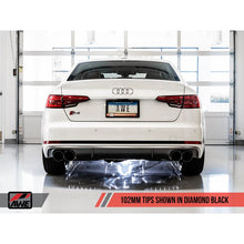 Load image into Gallery viewer, AWE SwitchPath Exhaust for Audi B9 S4 - Non-Resonated - Diamond Black 102mm Tips (3025-43034)