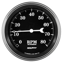 Load image into Gallery viewer, AutoMeter Auto Meter Gauge Tachometer 3 3/8in 8k RPM In-Dash Old Tyme Black (1790)