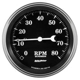 AutoMeter Auto Meter Gauge Tachometer 3 3/8in 8k RPM In-Dash Old Tyme Black (1790)