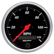 Load image into Gallery viewer, AutoMeter Designer Black 3-3/8in Electric 120MPH Programmable Speedometer (1480)