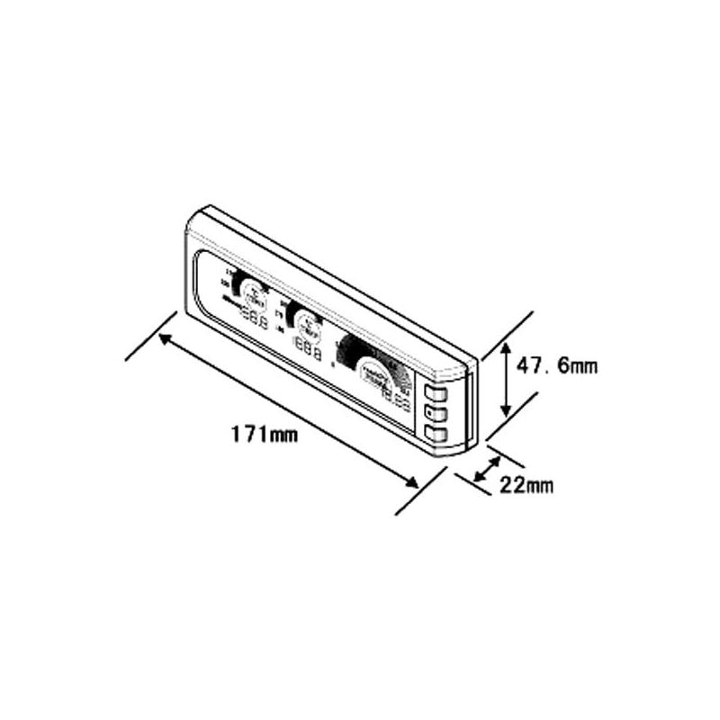 APEXi?® DIN3 Meter VFD-LED Display (409AA003)