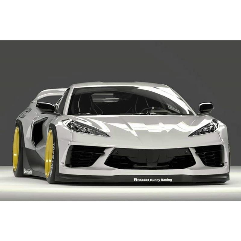 GReddy Pandem Side Skirts for Chevrolet C8 Corvette (66980802)