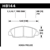 Hawk Performance DTC-70 Brake Pads (HB144U.719)