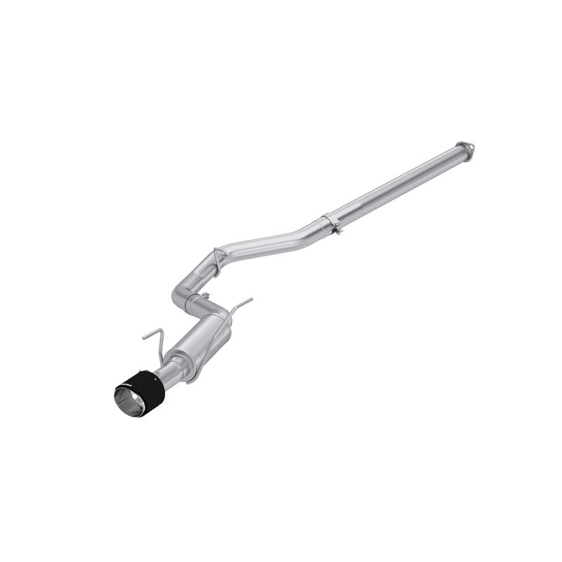 MBRP Exhaust 3" Cat Back, Single Rear Exit, T304 with CF Tips (S48093CF)