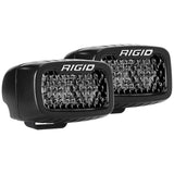 Rigid Industries SR-M Series PRO Midnight Edition - Spot - Diffused - Pair (902513BLK)