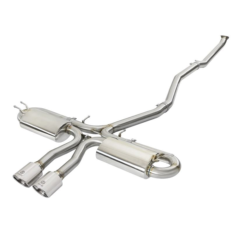 Takeda 3 IN 304 Stainless Steel Cat-Back Exhaust System w/ Polished Tips (49-36621-P)