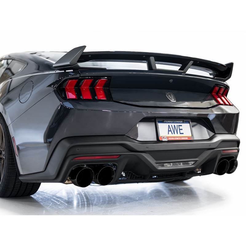 AWE SwitchPath Catback Exhaust w/ Quad Diamond Black Tips for 2024 Ford Mustang Dark Horse S650 RWD (3025-43375)