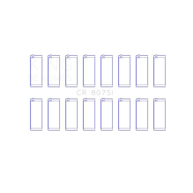 King Engine Bearings Connecting Rod Bearing Set for 1981-1991 Avanti II (CR 807SISTDX)