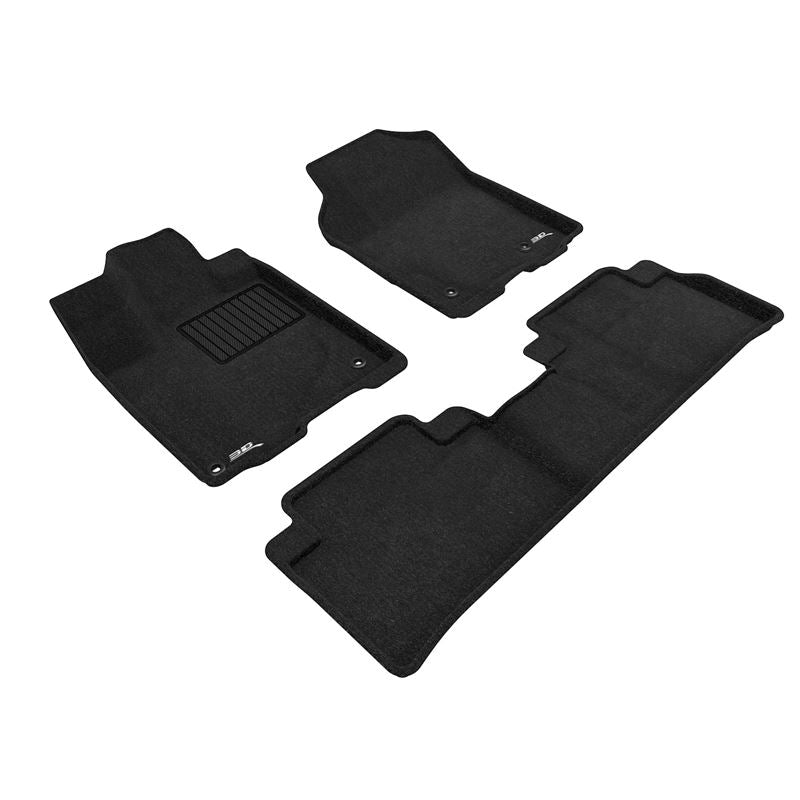 3D Maxpider ELEGANT Floor Mat, BLACK, 1ST ROW/2ND ROW (L1AC00504709)