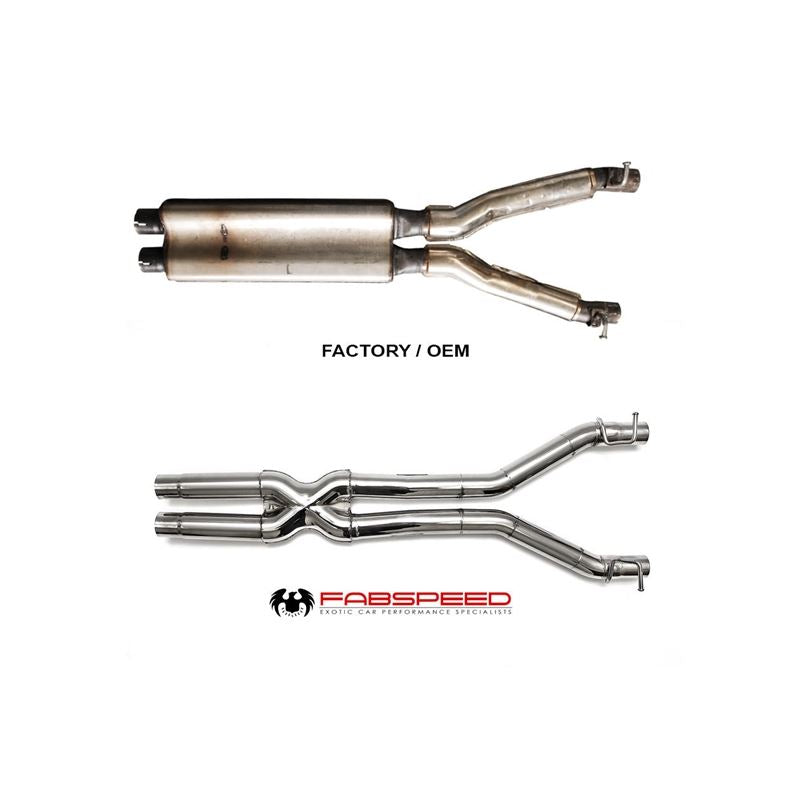 Fabspeed Ferrari F550 Resonator Bypass X- Pipe (FS.FER.550.XP)