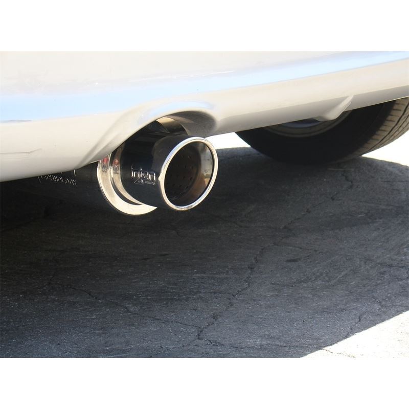 Injen 11 Scion tC 60mm 304SS Axle-Back Exhaust - SS Resonated T w/ Rolled Lip - Injen embossed logo (SES2117)