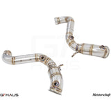 GTHAUS Primary and Secondary Cat-delete Combo Stainless for 2016-2019 Mercedes-Benz C63 AMG(ME2833003)