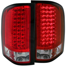 Load image into Gallery viewer, ANZO USA 2007-2013 Chevrolet Silverado 1500 LED Taillights Red/Clear (311047)