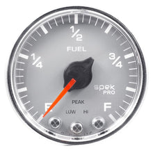 Load image into Gallery viewer, AutoMeter Spek-Pro Gauge Fuel Level 2 1/16in 0-270 Programmable Slvr/Chrm (P31221)