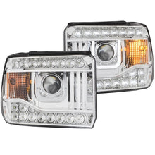 Load image into Gallery viewer, ANZO USA 2014-2015 Gmc Sierra Projector Headlights w/ U-Bar Chrome (111317)