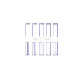 King Engine Bearings Main Bearing Set for 1984-1985 Toyota Van (MB5563AM)