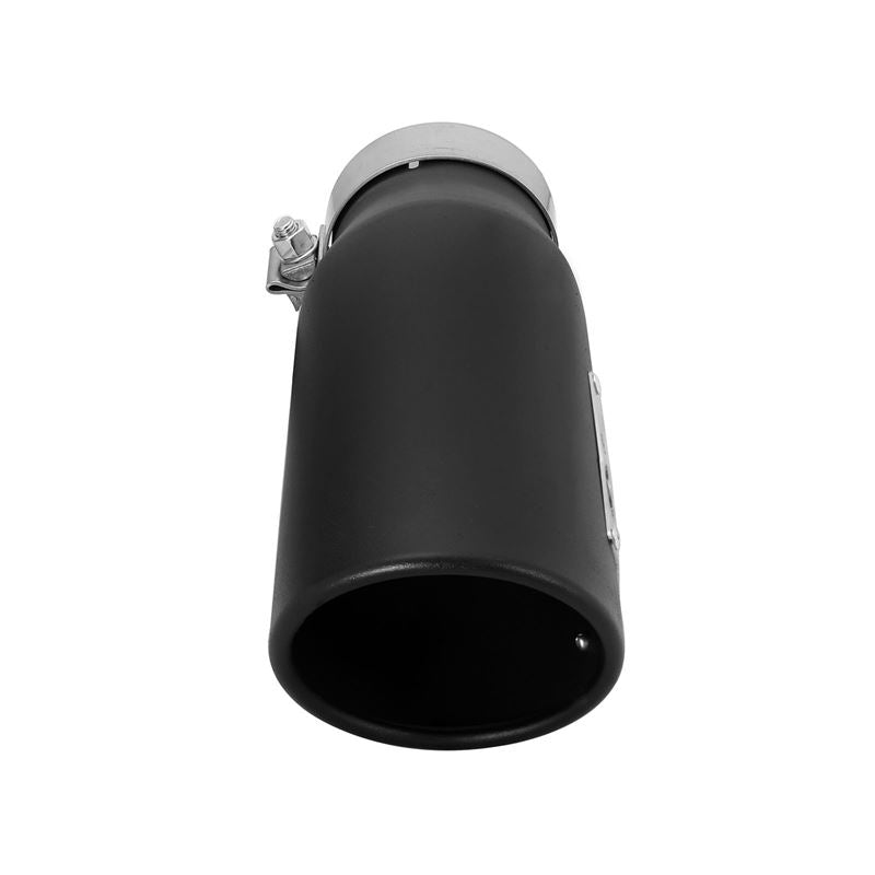 aFe MACH Force-Xp 409 Stainless Steel Clamp-on Exhaust Tip Black Left Side Exit (49T35452-B12)