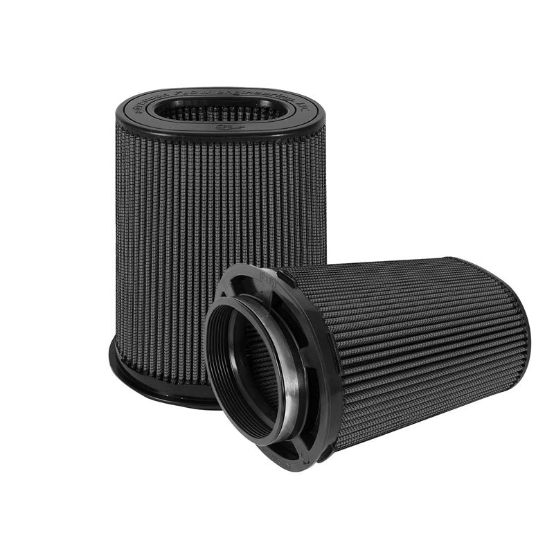 aFe Power Magnum FLOW Black Pro 5R Air Filter (Pair) (6x4)in F x (8-1/4x6-1/4in) B x (7-1/4x5in) Tx10in H (24-91136K-MA)