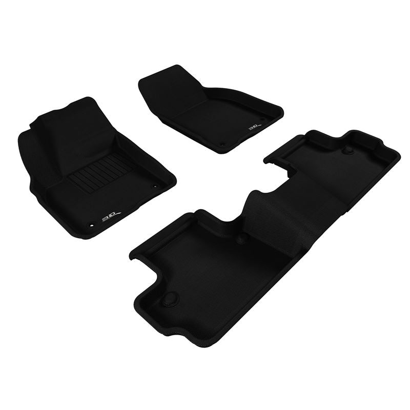 3D Maxpider KAGU Floor Mat, BLACK, 1ST ROW/2ND ROW (L1VV00701509)