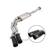 Load image into Gallery viewer, aFe Rebel Series 3 IN to 2-1/2 IN 409 Stainless Steel Cat-Back Exhaust w/Black Tip (49-43080-B)