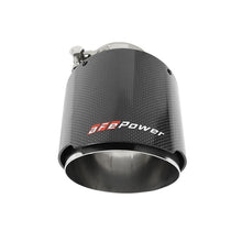 Load image into Gallery viewer, aFe MACH Force-Xp 304 Stainless Steel Clamp-on Exhaust Tip Carbon Fiber (49T25454-C07)